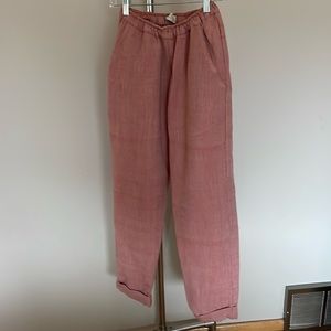 Hatch maternity pants red twill pants